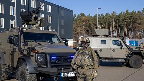 Die neuen gepanzerten Fahrzeuge für Bayerns Polizei.