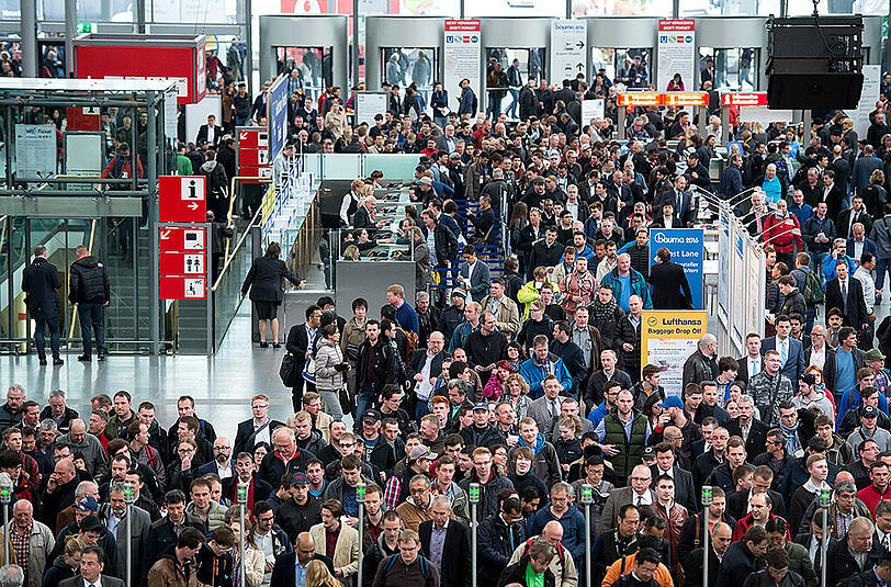 Bauma: Auf der Messe München ist die Hölle los