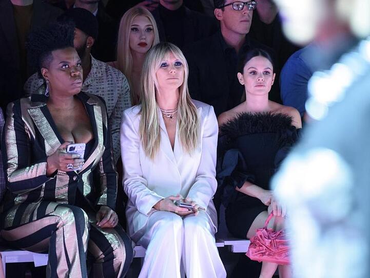 Weit weg von etwaigen Baby-Spekulationen: Heidi Klum auf der Fashion Week in New York.