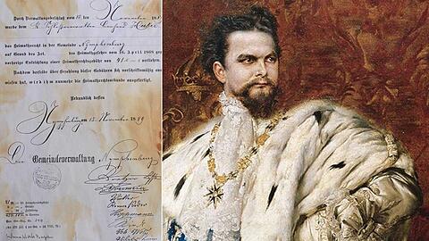 Ludwig II., der Schlösserbauer und "Märchenkönig", war bis zu seinem mysteriösen Tod am 13. Juni 1886 König von Bayern. Jetzt tauchen neue Belege auf &ndash; wie die Urkunde (links). Die zeigt: Kurz nachdem Leonhard Huber, Verwalter von Schloss Berg, die Leiche des Königs aus dem See geborgen hat, bekommt er &ndash; plötzlich &ndash; lebenslang kostenlos Wohnrecht auf Schloss Nymphenburg. Schweigegeld?
