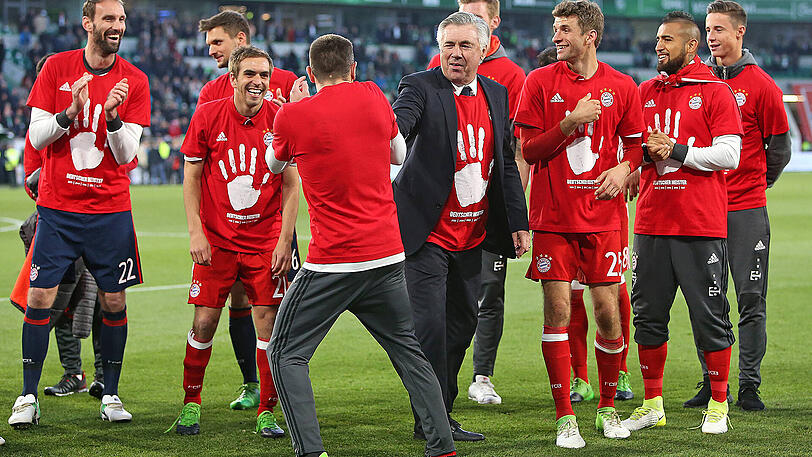 29. April 2017: Die Bayern feiern ihre fünfte Meisterschaft in Folge. Es ist der insgesamt 27. Titel.