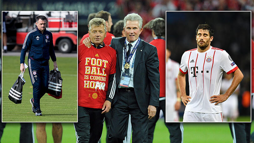 Jupp Heynckes und Peter Hermann (m.) kommen wieder zu den Bayern. Was bedeutet das für Willy Sagnol (l.) und Javi Martínez?