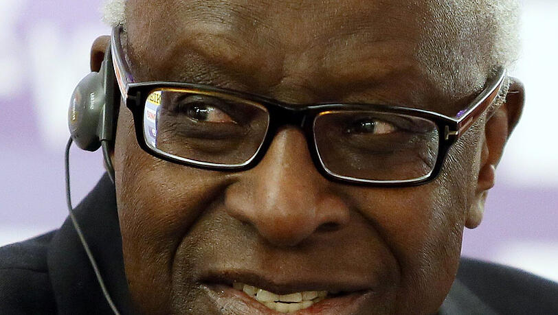 Der Präsident der International Association of Athletics Federations (IAAF) Lamine Diack aus Senegal. Der Präsident der International Association of Athletics Federations (IAAF) Lamine Diack aus Senegal.