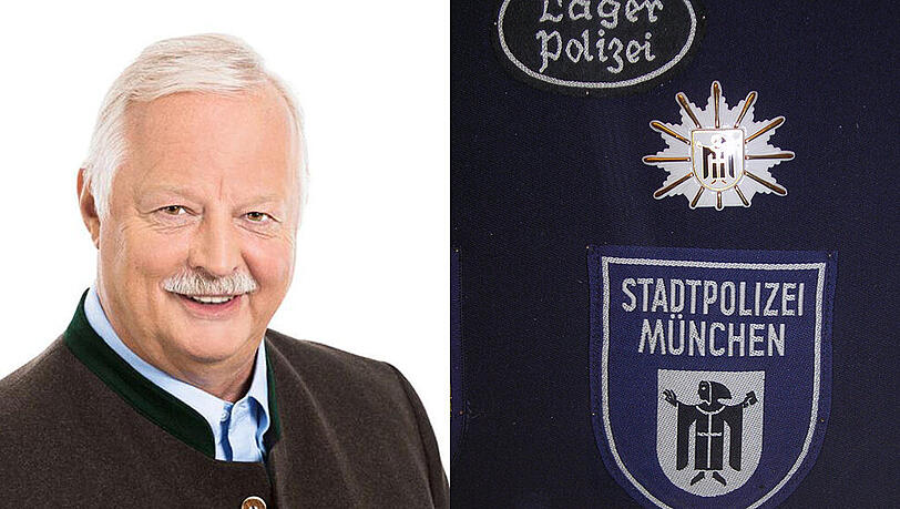 Links: Stadtrat Mario Schmidbauer, der vor wenigen Wochen von der CSU zur Bayernpartei gewechselt ist. Rechts: So sah das Abzeichen der damaligen Stadtpolizei um 1960 aus. Links: Stadtrat Mario Schmidbauer, der vor wenigen Wochen von der CSU zur Bayernpartei gewechselt ist. Rechts: So sah das Abzeichen der damaligen Stadtpolizei um 1960 aus.
