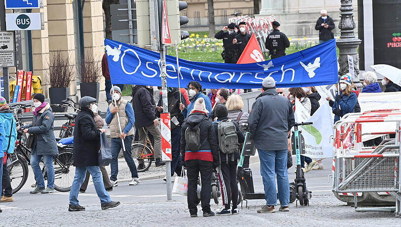 So sah es im vergangenen Jahr beim Münchner Ostermarsch aus.