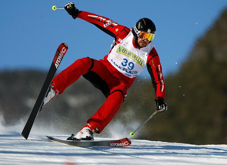 Archivfoto vom 23.01.2010: Der Kanadier Zoricic trainiert für die Qualifikationsrunde während des Freestyle skiing World Cups in Wilmington, New York