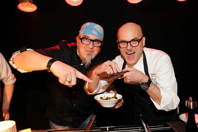 Stefan Marquard und Ralf Zacherl auf der 181 Trüffel-Küchenparty.