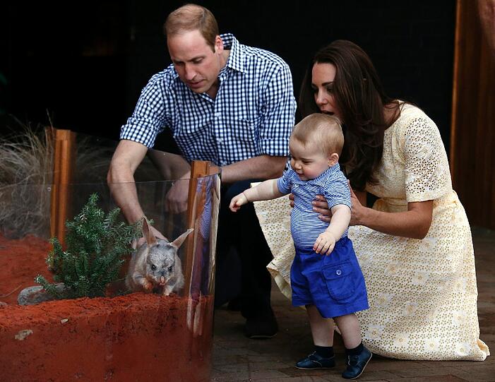 Prinz William, seine Kate und Sohn George