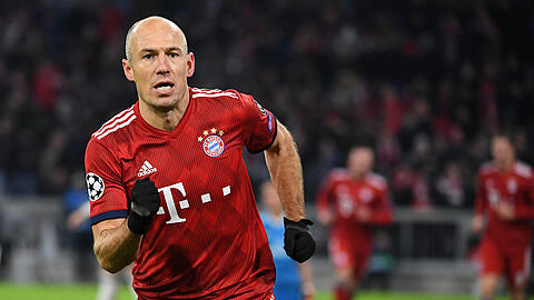 Doppelpack gegen Benfica: Arjen Robben, dessen Vertrag beim FC Bayern im Sommer ausläuft.
