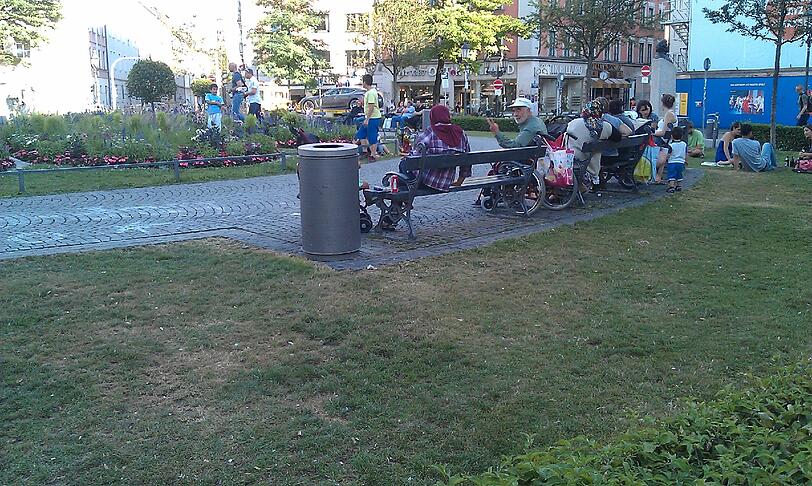Noch sind nur wenige Leute auf dem Gärtnerplatz unterwegs. Doch das kann sich schnell ändern: An warmen Sommerabenden ist der Platz brechend voll.