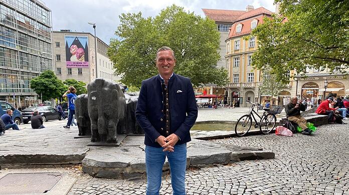 Thomas Harms findet den Rindermarkt eigentlich schön. Aber da wäre noch mehr drin, sagt er.