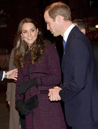 Kate und William bei ihrer Ankunft in New York vor dem Luxushotel Carlyle in Manhattans Upper East Side.