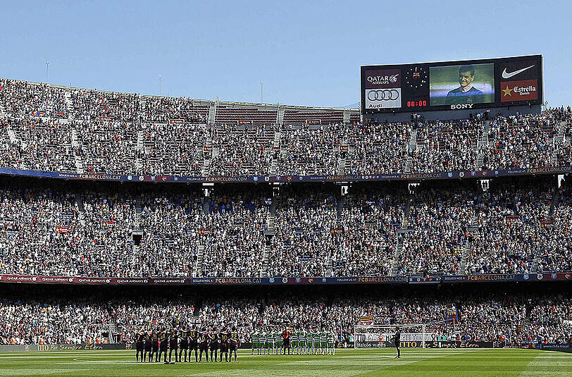 Heimspiel für den FC Barcelona. Das Finale des spanischen Pokals gegen Athletic Bilbao findet im Camp Nou statt.