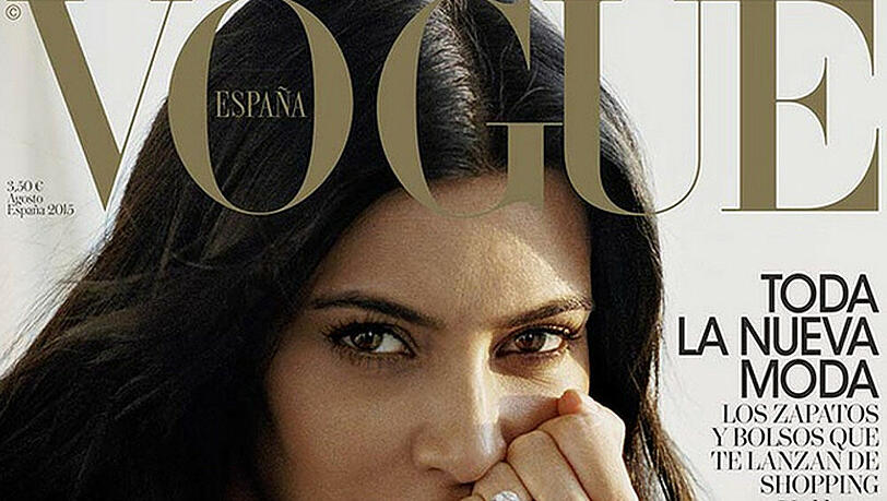 So geht natürlich: Kim Kardashian auf dem Cover der spanischen "Vogue" So geht natürlich: Kim Kardashian auf dem Cover der spanischen "Vogue"