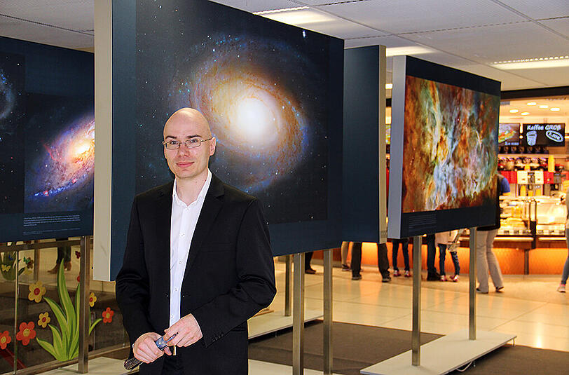 Experte vor Ort: ESA-Hubble-Experte Mathias Jäger.