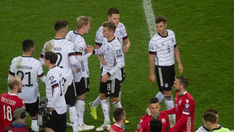 Das EM-Ticket ist gebucht, nun geht es für die deutsche Nationalmannschaft um den Gruppensieg. Das EM-Ticket ist gebucht, nun geht es für die deutsche Nationalmannschaft um den Gruppensieg.