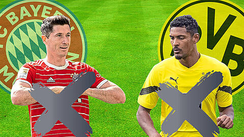 Zwei Topstürmer, die ihren Klubs definitiv fehlen werden: Robert Lewandowski (l.) und Sebastién Haller. Ob's ohne die beiden in dieser Saison gut geht?