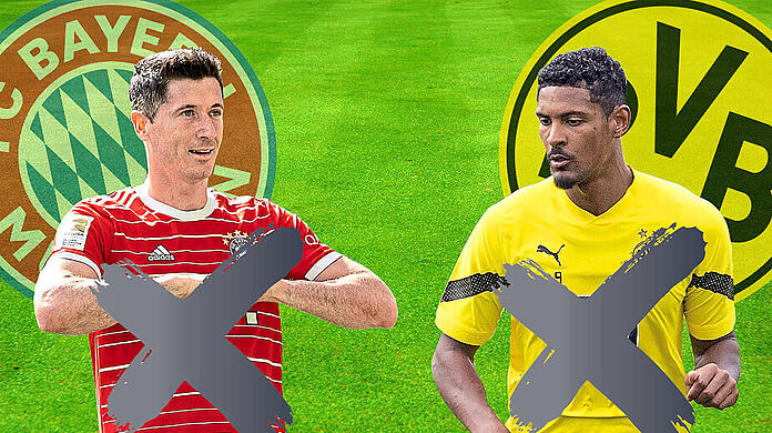 Zwei Topstürmer, die ihren Klubs definitiv fehlen werden: Robert Lewandowski (l.) und Sebastién Haller. Ob's ohne die beiden in dieser Saison gut geht?