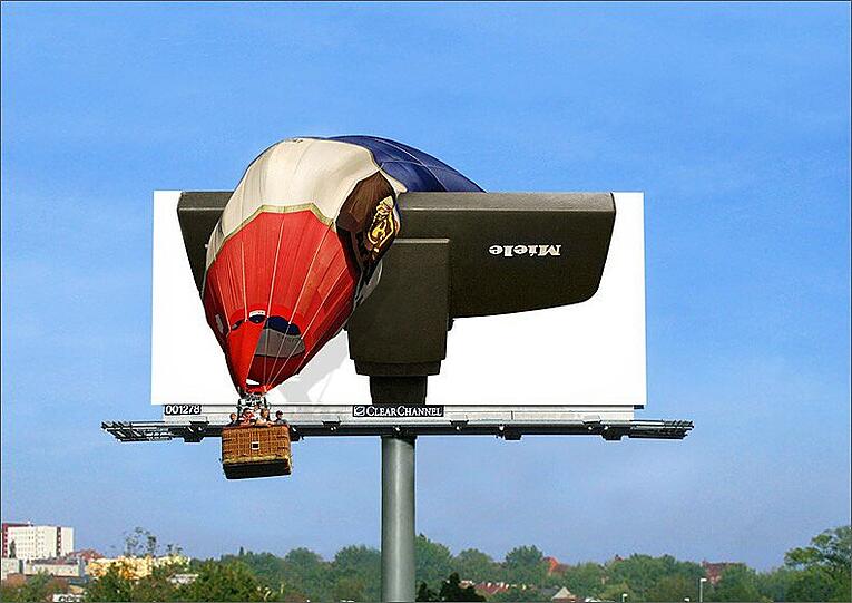 Guerilla Marketing ist eine äußerst amüsante Art der Werbung, hier für eine Staubsaugerfirma.