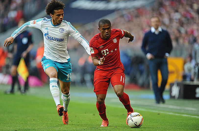 Noch Konkurrenten, bald Kollegen? Leroy Sané (links) und Douglas Costa.
