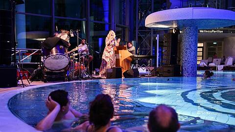 Ein Konzert in einer Therme beim Kissinger Klassikfestival 2018. Matthias Merz/Archivbild Foto: Matthias Merz
