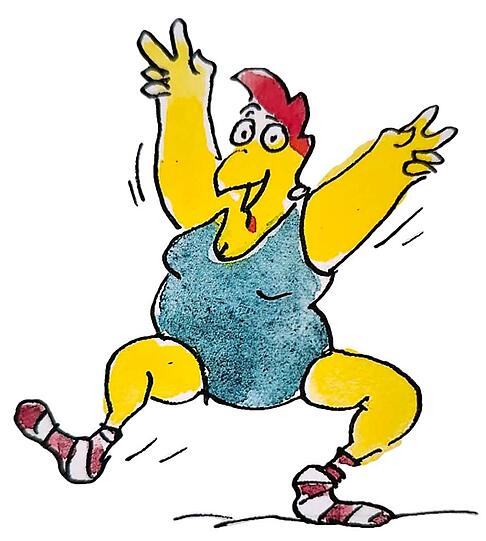 Eine der ikonischen Hennen-Zeichnungen von Peter Gaymann.