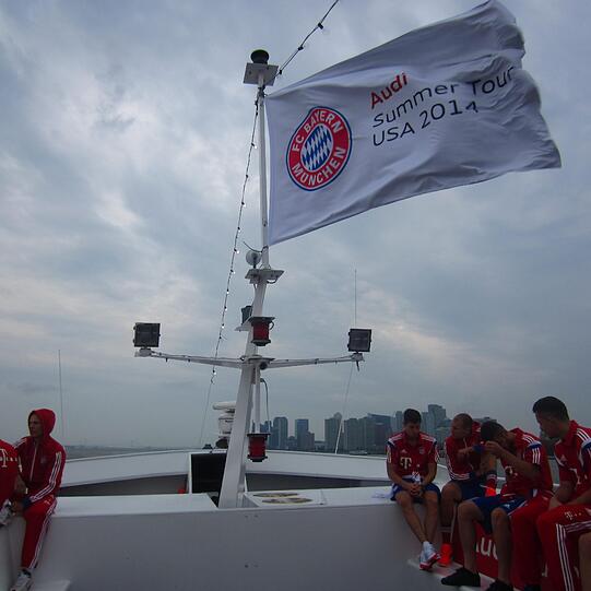 Weitere Bilder der Sightseeing-Tour des FC Bayern München.