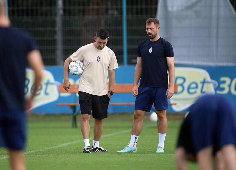 Wieder im Mannschaftstraining: Felix Weber.