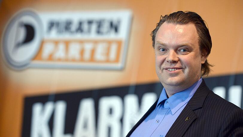 Der Gründer der Piratenbewegung in Schweden, Rickard Falkvinge Der Gründer der Piratenbewegung in Schweden, Rickard Falkvinge