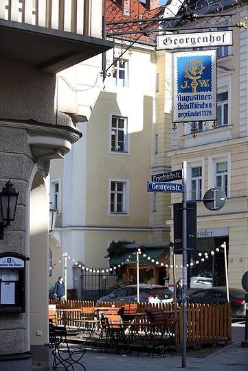 Schanigärten in der Georgenstraße