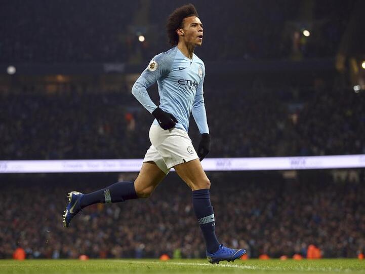 Leroy Sané schoss Man City zum Sieg.