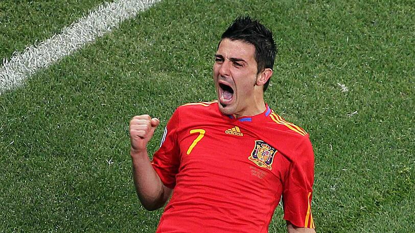 David Villa jubelte sehr oft für Spanien.