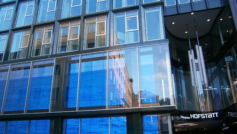 Gesehen in der Hofstatt: Das scheinbar blaue Wasser.