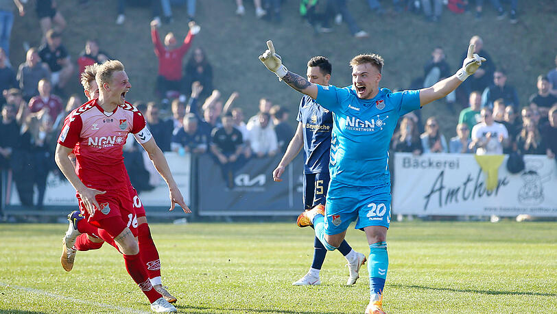 2022 jubelte der TSV Aubstadt im Toto-Pokal gegen den TSV 1860. 2022 jubelte der TSV Aubstadt im Toto-Pokal gegen den TSV 1860.