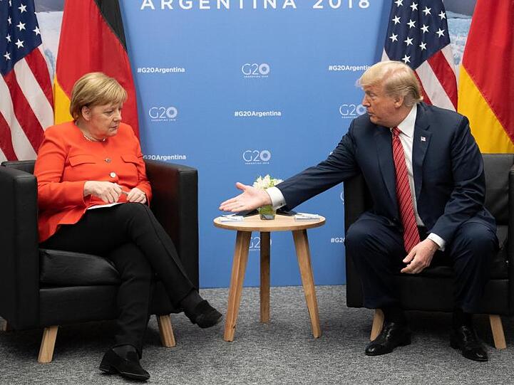 Mühsame Suche nach Gemeinsamkeiten: Bundeskanzlerin Angela Merkel und US-Präsident Donald Trump beim G20-Gipfel.