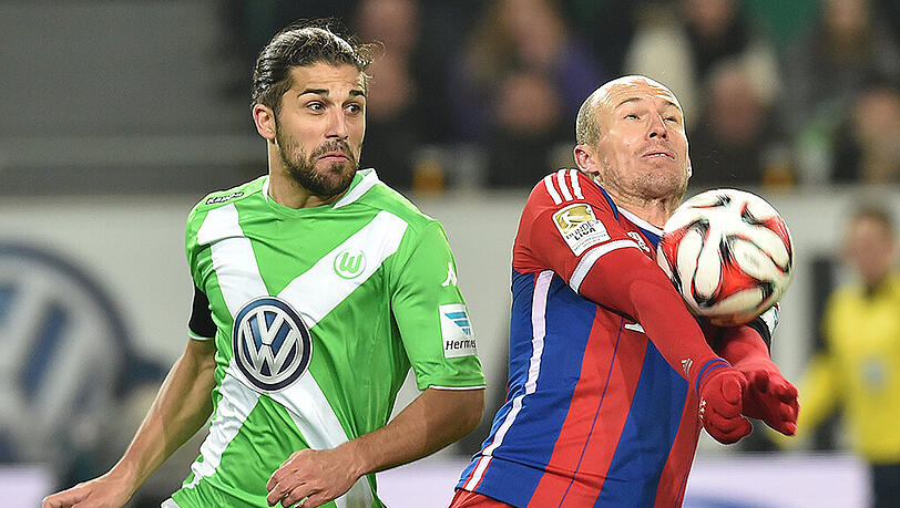 Bald im gleichen Trikot auf dem Platz? Wolfsburgs Ricardo Rodriguez (l.) und Bayerns Arjen Robben. Bald im gleichen Trikot auf dem Platz? Wolfsburgs Ricardo Rodriguez (l.) und Bayerns Arjen Robben.