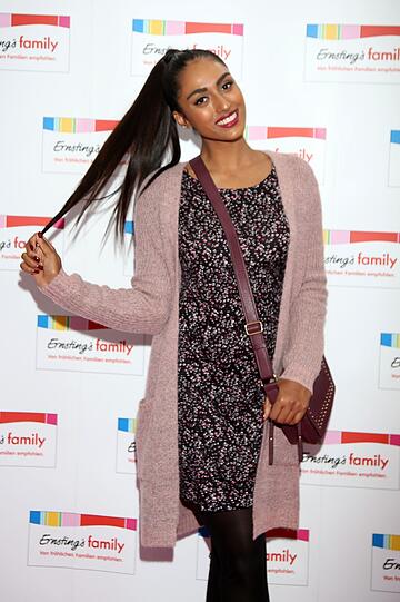 Sayana Ranjan bei der Ernsting's Family Fashion Show in der Villa im Heinepark in Hamburg.