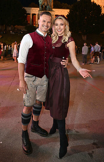 Anna-Carina Woitschack mit Freund Daniel
