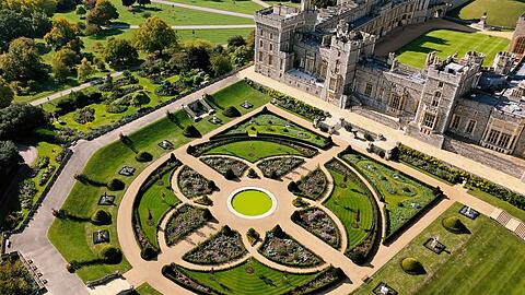 Der neu gestaltete Venus Garden am Schloss Windsor.