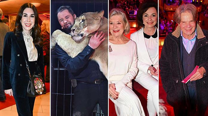 Die Promis zeigen sich begeistert vom Weihnachtszirkus im Circus Krone.