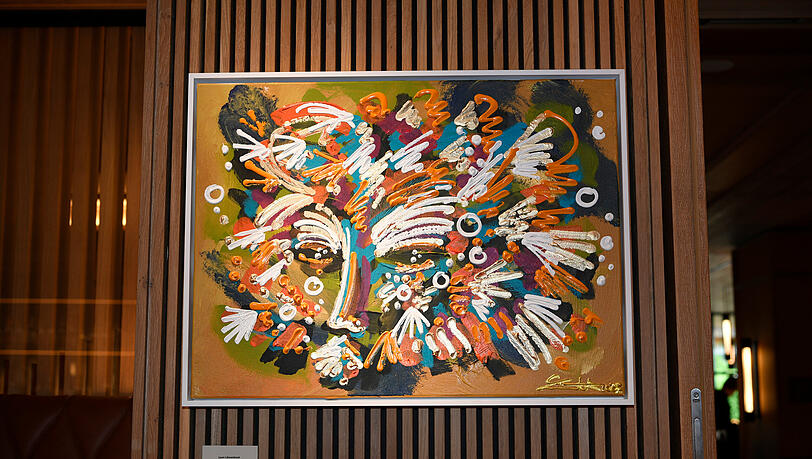 "Serie the Lion" von Leon Löwentraut. "Serie the Lion" von Leon Löwentraut.