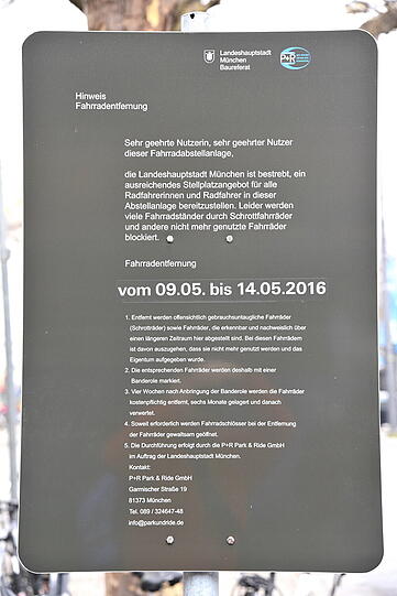 Da kann keiner sagen, das Baureferat hätte ihn nicht gewarnt.