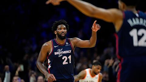 Stark: Mit 70 Punkten in einer Partie hat Joel Embiid von den Philadelphia 76ers einen Rekord für diese Saison aufgestellt.