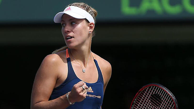 Angelique Kerber gewann in Runde zwei 6:1, 6:3 gegen Mandy Minella.