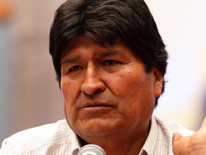 Evo Morales, Ex-Präsident von Bolivien, bei einer Pressekonferenz in Mexiko-Stadt.