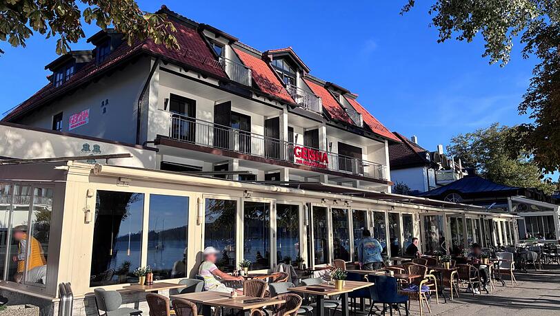 Blick von der Promenade auf das neue Geisha-Lokal in Herrsching, und dahinter das neu eröffnete Hotel mit dem Namen Luma. Blick von der Promenade auf das neue Geisha-Lokal in Herrsching, und dahinter das neu eröffnete Hotel mit dem Namen Luma.