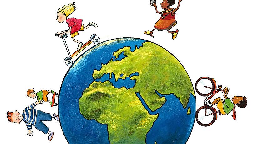 Das Logo der Kinder-Kilometer-Aktion. Das Logo der Kinder-Kilometer-Aktion.