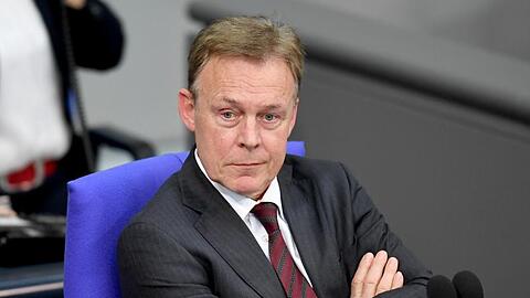 Thomas Oppermann, SPD-Bundestagsvizepräsident, während einer Sitzung des Bundestages.