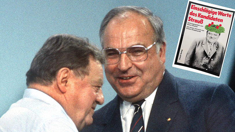 Die Männerfreunde Strauß (l.) und Kohl. Die Zitate stammen aus dem Buch. Die Männerfreunde Strauß (l.) und Kohl. Die Zitate stammen aus dem Buch.
