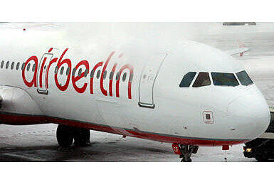 Eine Air-Berlin-Maschine wäre fast in ein großes Unglück geschlittert.